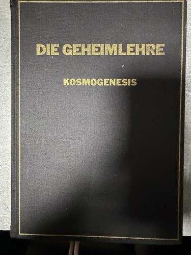 Die geheimlehre kosmogenisis - geheimlehre,